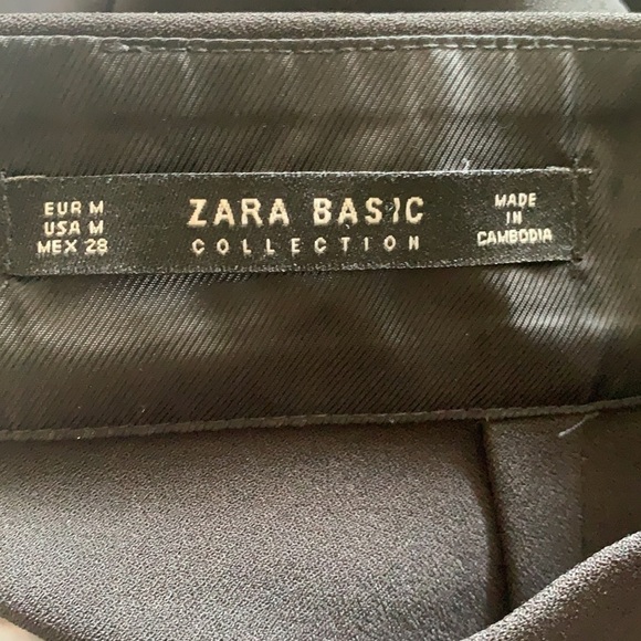 ZARA Black Mini Mod Boxy Studded Skirt Size M - Picture 10 of 13